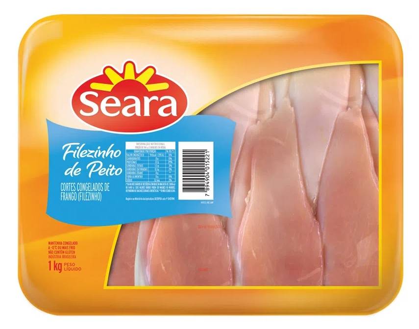 Seara filezinho de peito de frango congelado (1 kg)