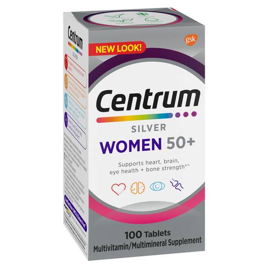 Centrum Silver Women 50+ Multivitamin Multimineral Supplement (100 ct )