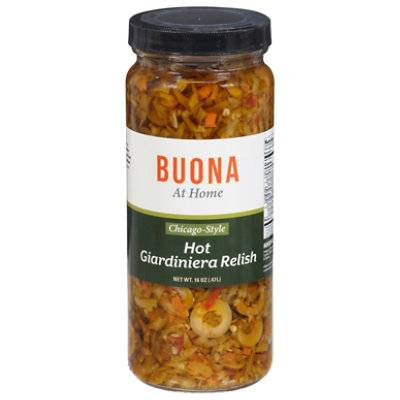 Buona Hot Giardiniera Relish (1 lbs)