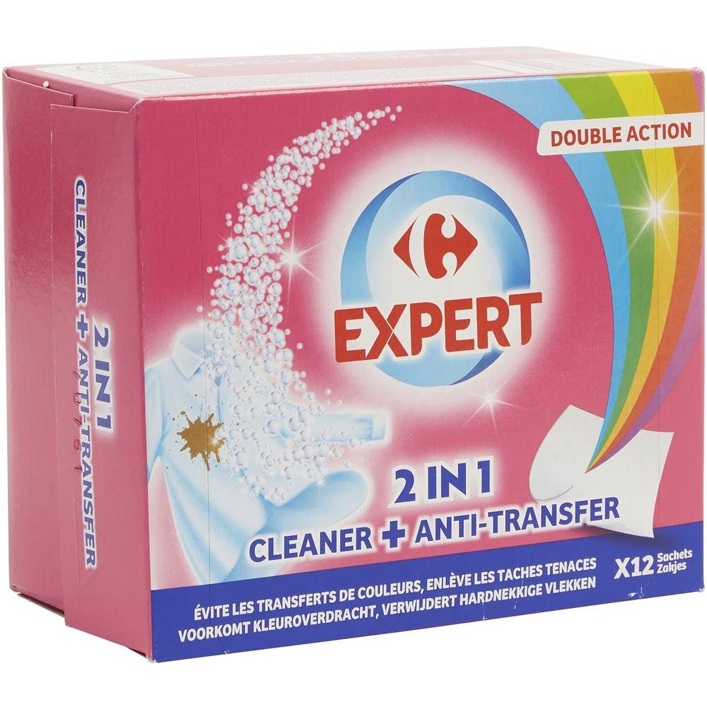 Carrefour Expert - Lingettes anti-décoloration & détachant (12 pièces)