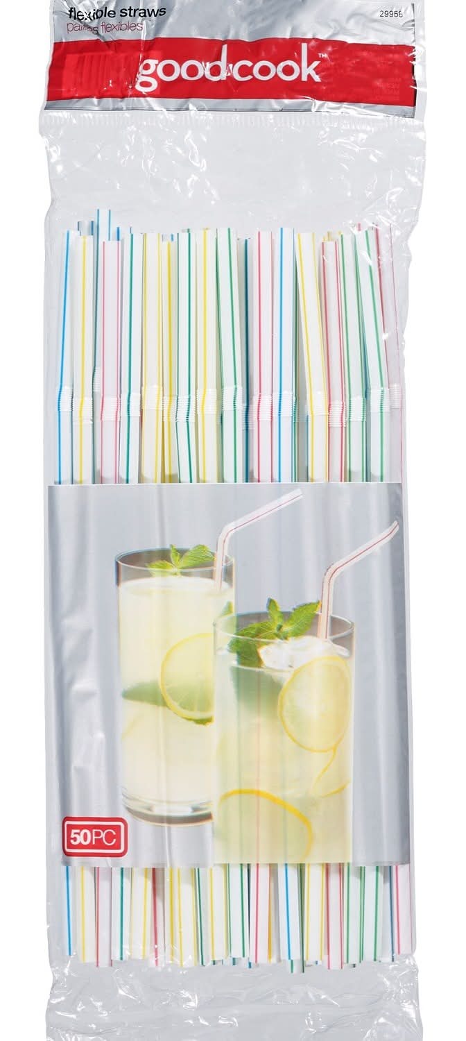 GoodCook Pailles Flexibles Bradshaw Straws (50 ct)