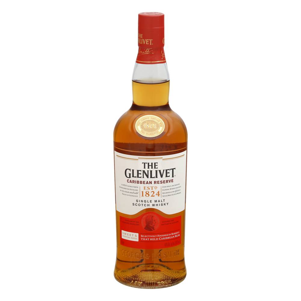 The Glenlivet Caribbean Reserve Single Malt Scotch Whisky Bottle 1824 (750 ml)