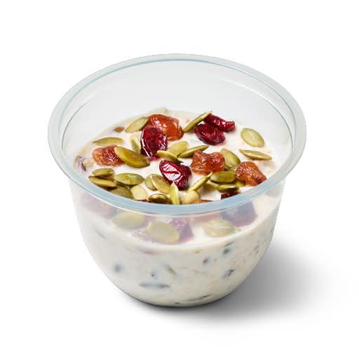 Overnight Oats with Seeds & Dried Fruit