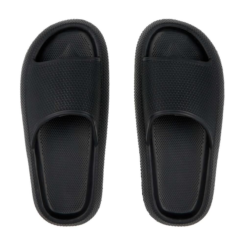 Summer Ladies Black Cloud Slide Sandals