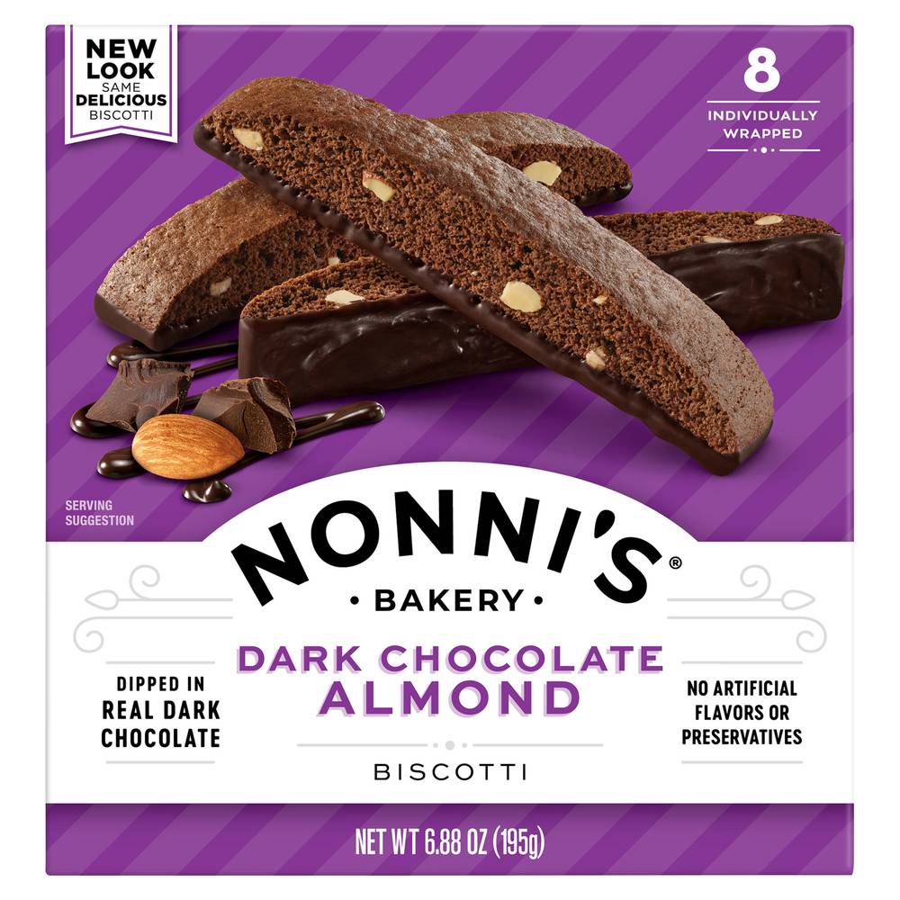 Nonni's Dark Chocolate Almond Biscotti (6.9 oz, 8 ct)