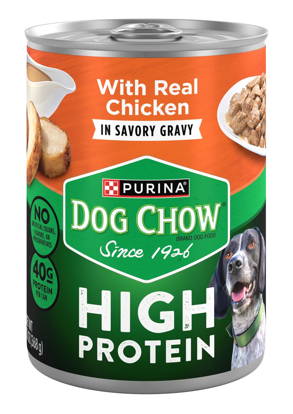 Purina Dog Chow Purina High Protein With Real Chicken in Savory Gravy Wet Dog Food (13 oz)