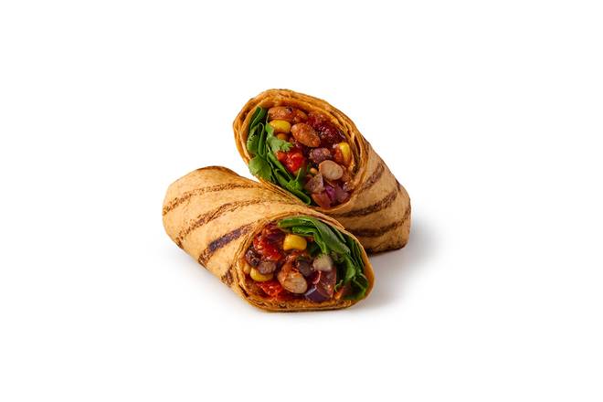 Mexican-Style Three Bean Wrap