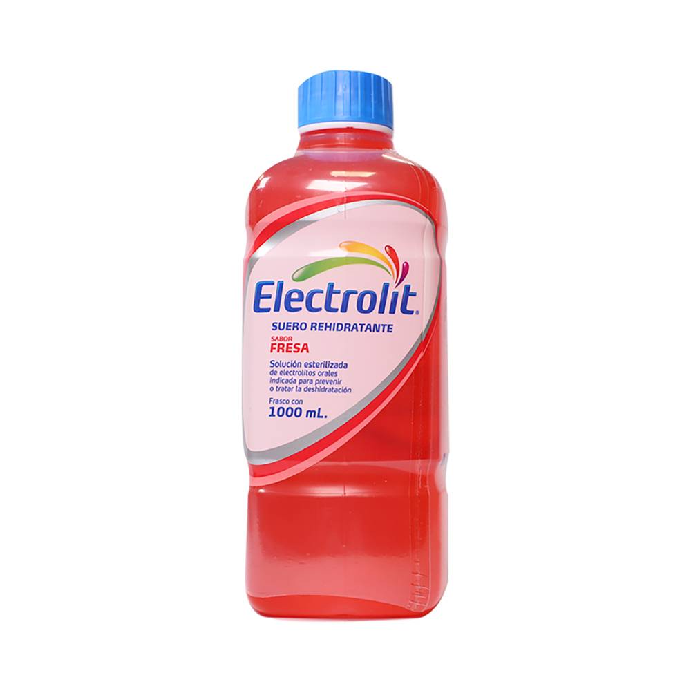 Electrolit suero rehidratante sabor fresa (botella 1 l)