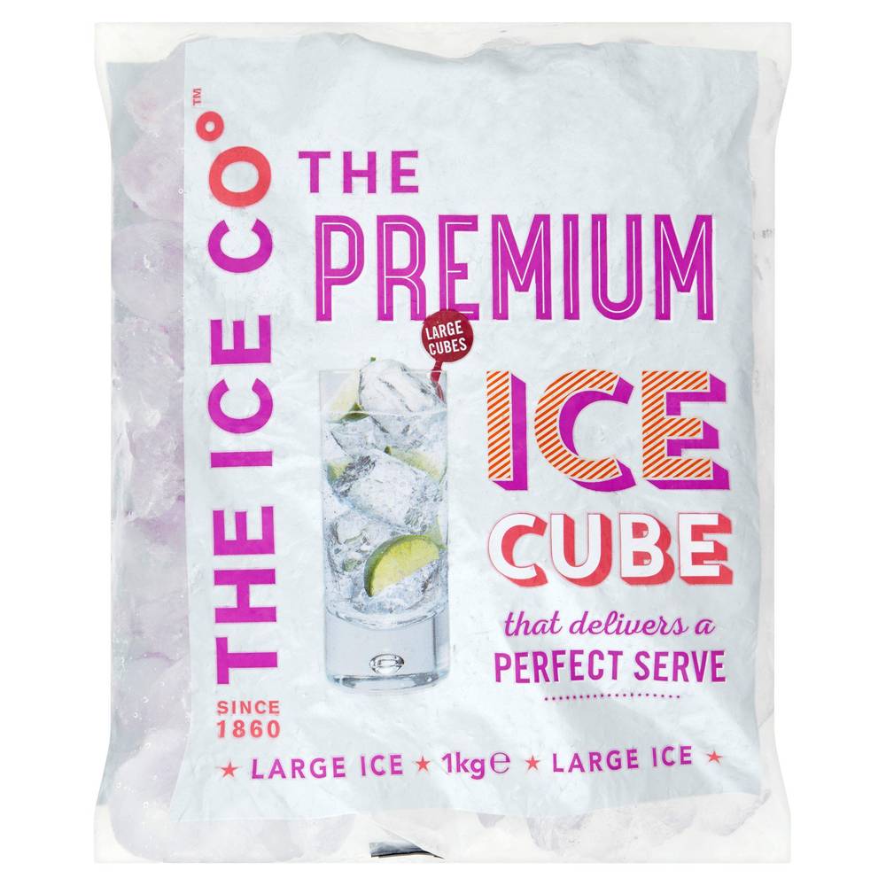 The Ice Co Premium Ice Cubes 1kg