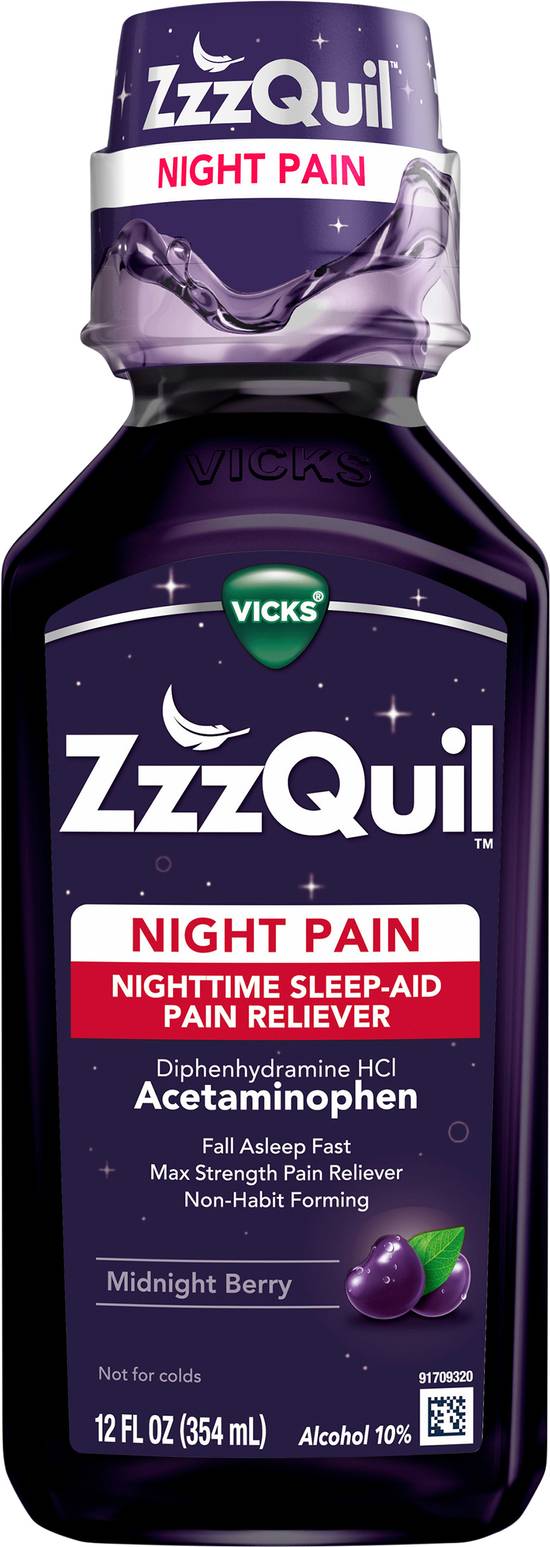 Vicks Zzzquil Midnight Berry Night Pain