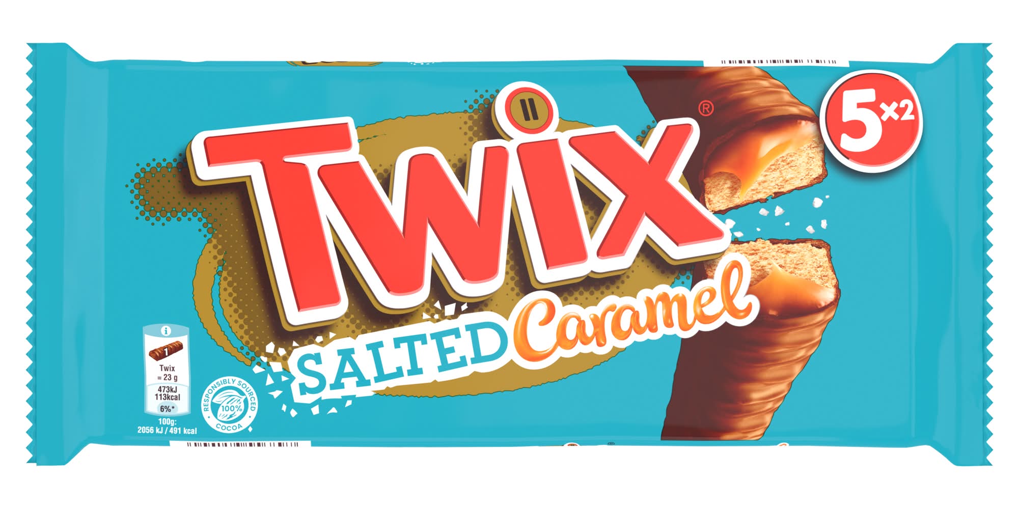 Twix - Barres, caramel salé (10)