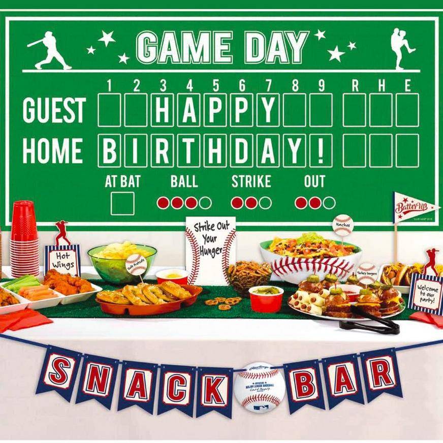 Party City Baseball Buffet Decorating Kit (13 ct)