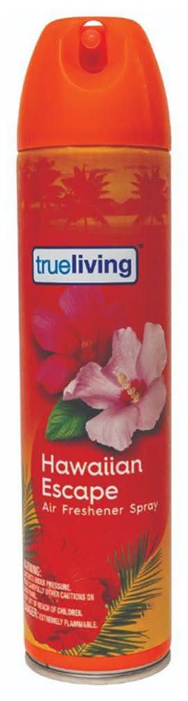 Trueliving Air Freshener Spray Hawaiian Escape Scented 8 Oz