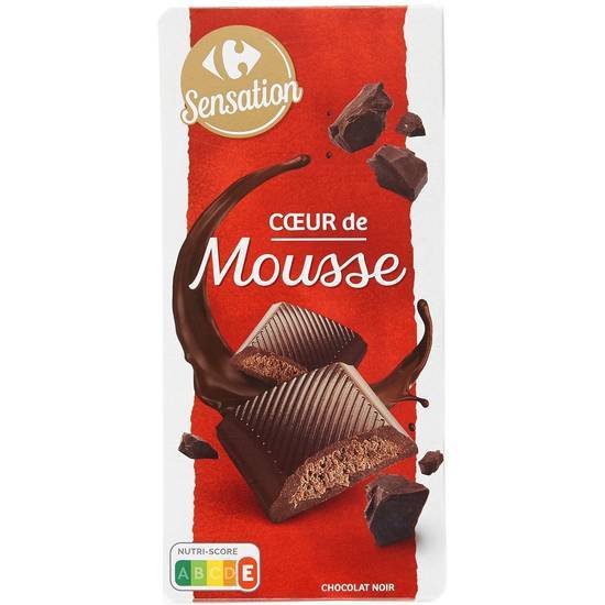 Carrefour Sensation - Chocolat noir cœur de mousse