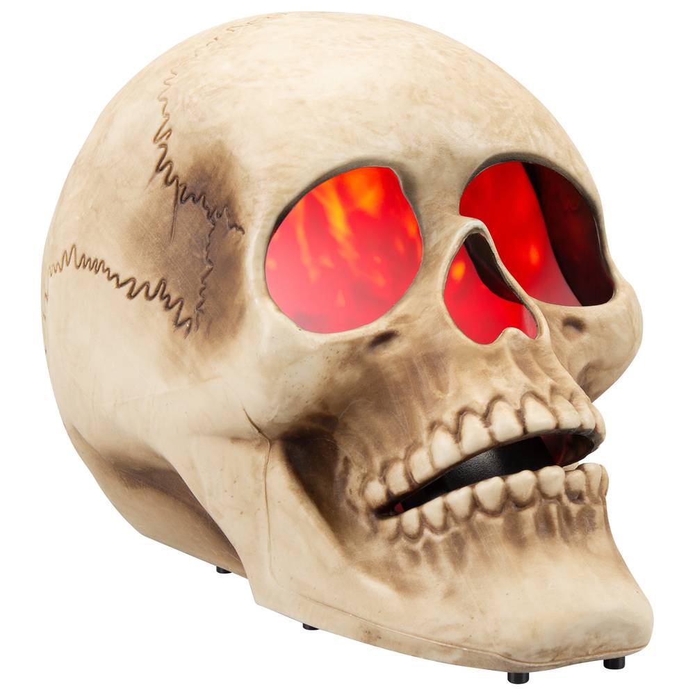 Haunted Living LED Multi-Function Multi-Color Halloweeen Skull Light Show Projector | 552392