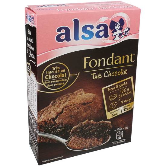 Alsa - Préparation gâteau fondant très chocolat