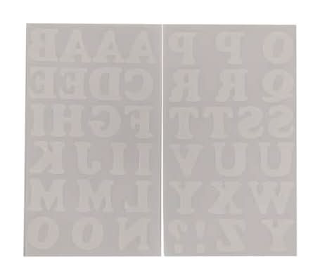 Make Market Iron on Flocked Cooper Letters, White