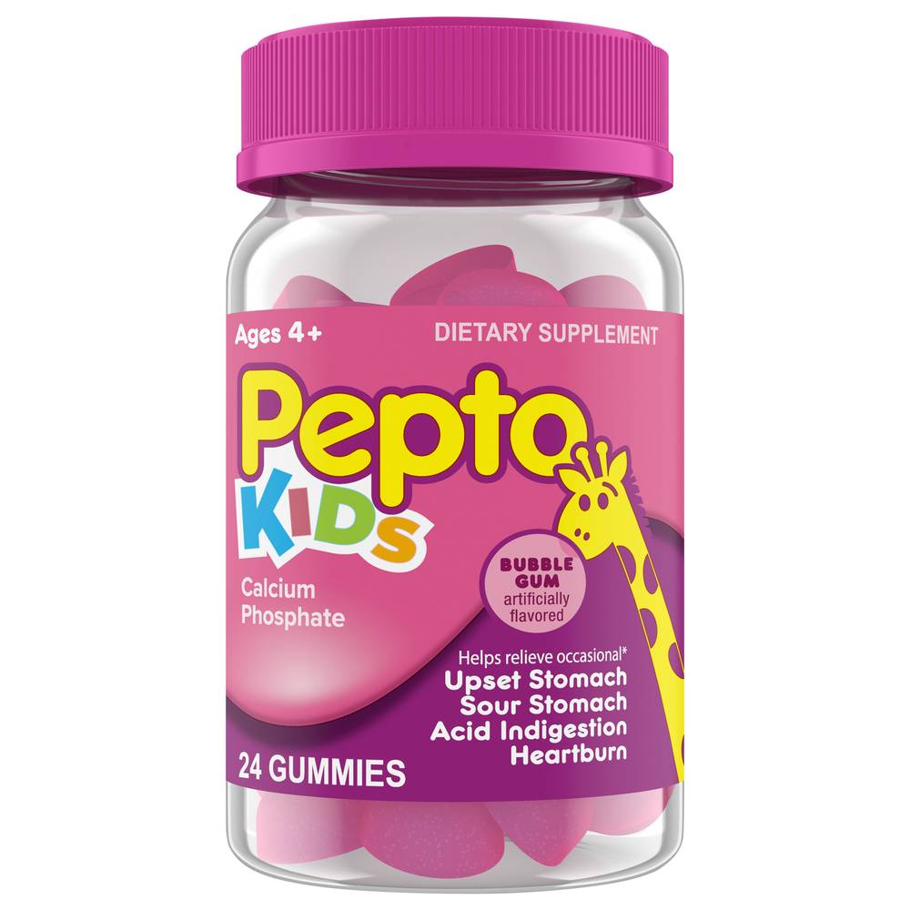 Pepto-Bismol Kids Gummies Helps Relieve Stomach Upset (4 y+) ( 24 ct )