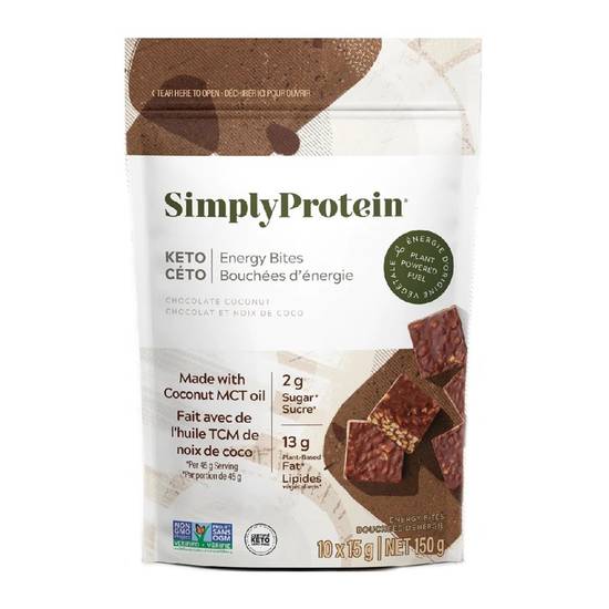 Simplyprotein Energy Bites Keto Chocolate Coconut (150 g)
