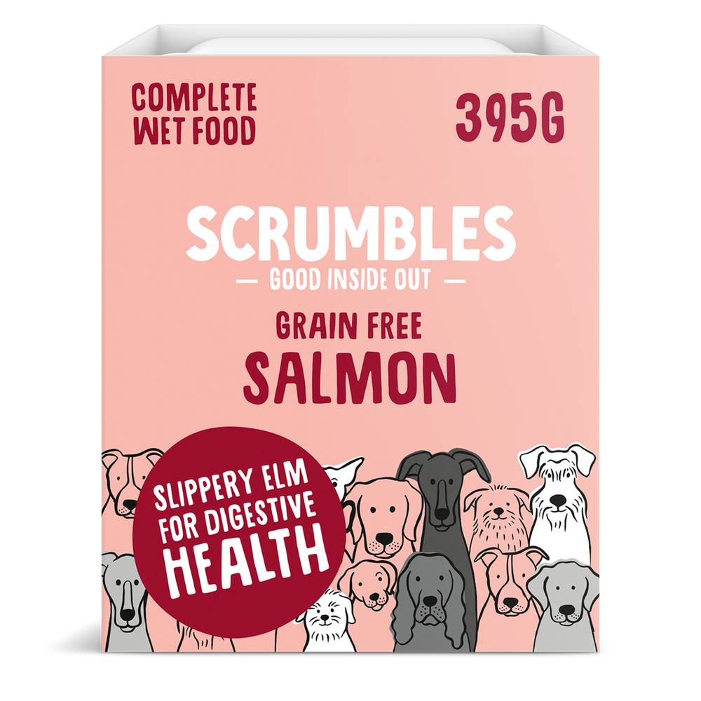 Scrumbles Wet Dog Food Salmon 395g
