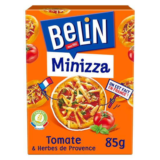 Belin - Minizza biscuits apéritifs crackers à la tomate et aux herbes de Provence
