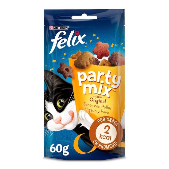 Snack para gatos party mix original Félix bolsa 60 g