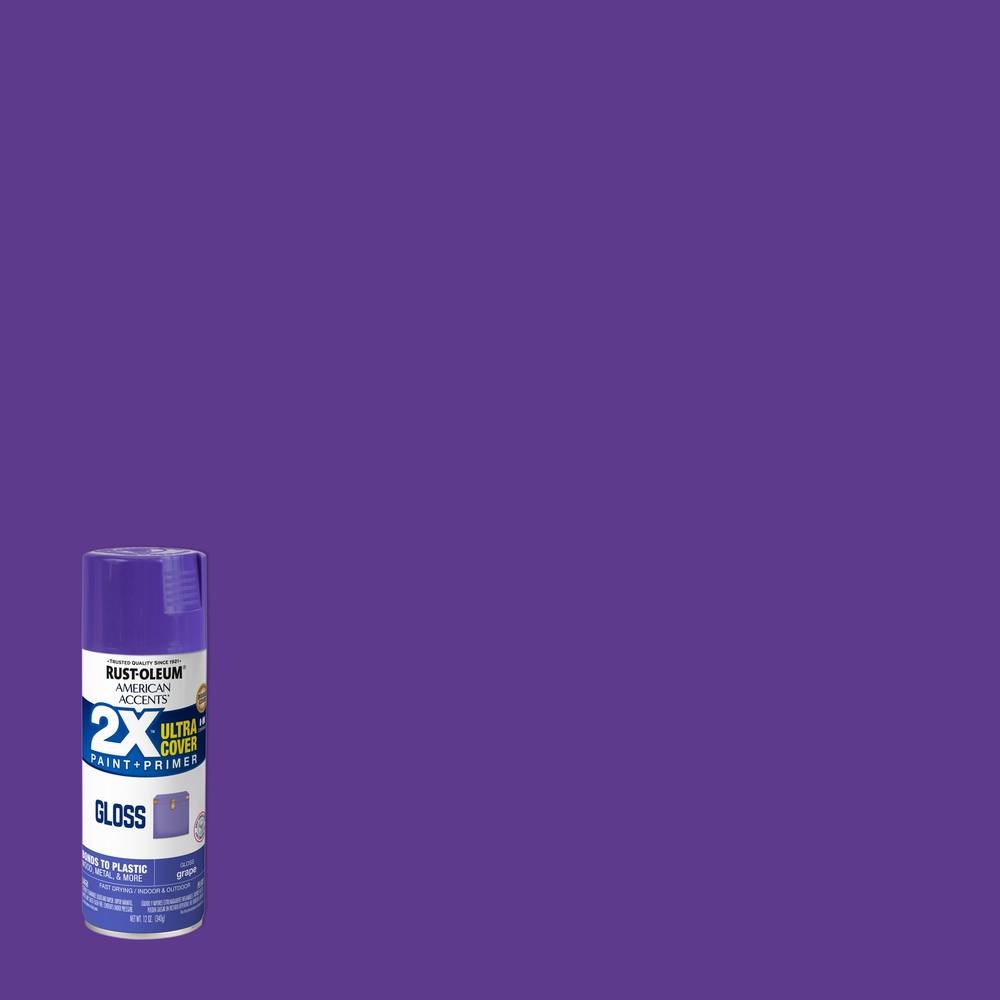 Rust-Oleum 2X Ultra Cover Gloss Grape Spray Paint and Primer In One (NET WT. 12-oz) | 327894