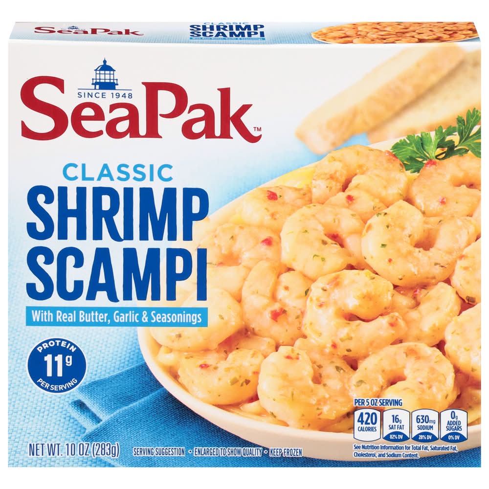 SeaPak Classic Shrimp Scampi, Real Butter Garlic & Seasonings (10 oz)
