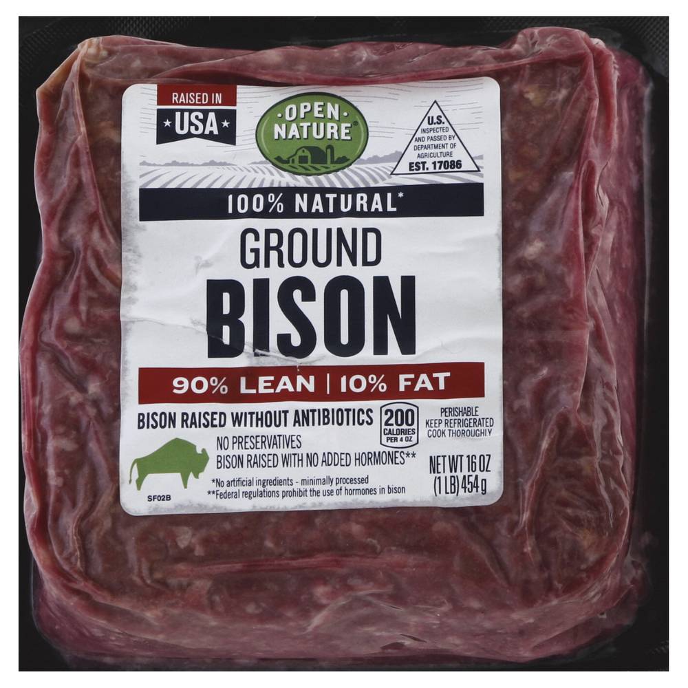 Open Nature 100% Natural Ground Bison (1 lbs)