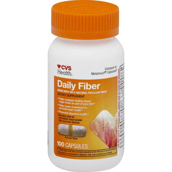Cvs Health Daily Fiber Capsules (100 ct)