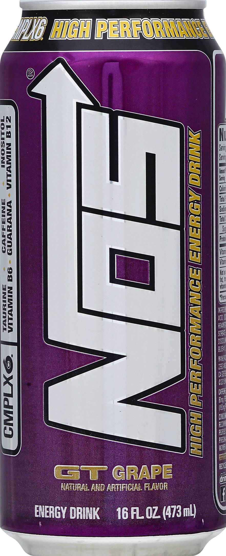 NOS High Performance Energy Drink, Gt Grape (16 fl oz)