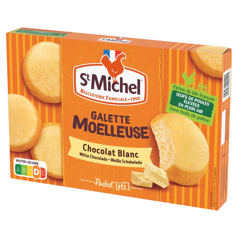 St Michel - Galette moelleuse chocolat blanc (180g)