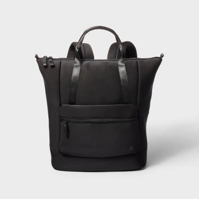 All In Motion Faux Neoprene Backpack, Black