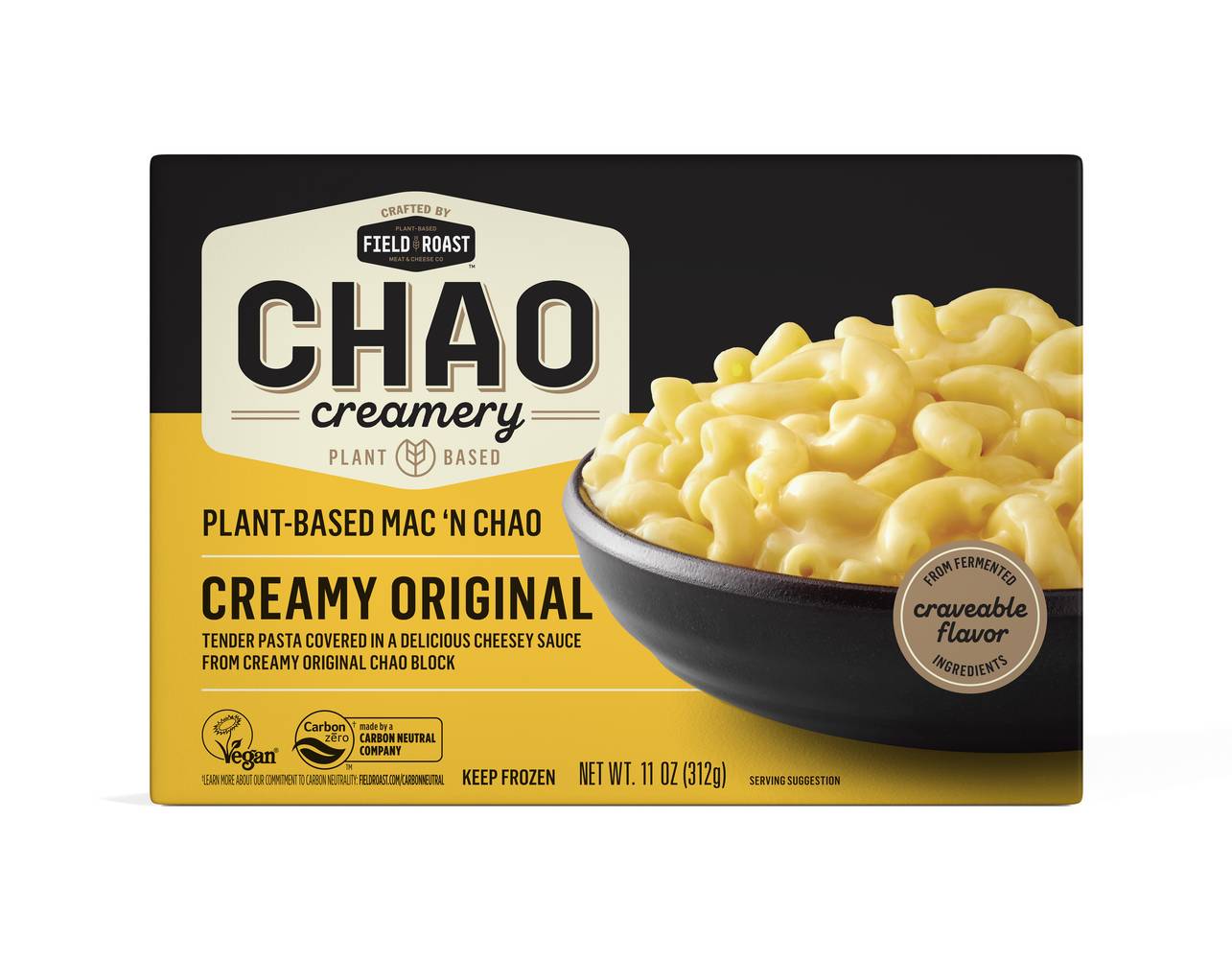 Field Roast Vegan Plant-Based Dairy Free Creamy Mac 'N Chao