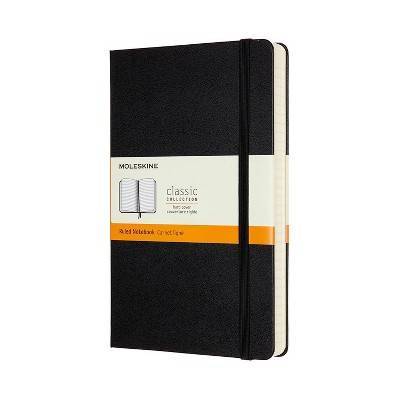 Moleskine Expanded Ruled Journal 5"x 8" Black Hardcover: 400 Page Notebook, Acid-Free, Elastic Closure, FSC Certified