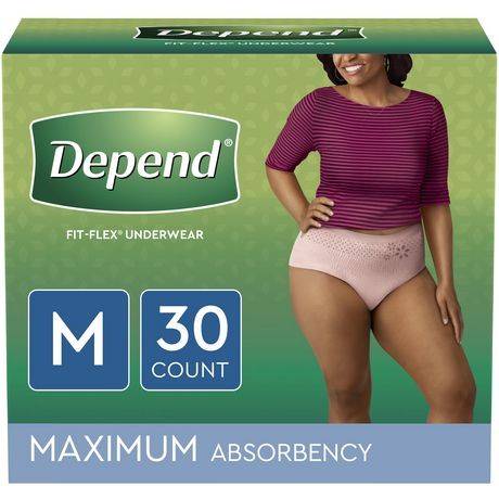 Depend Fit-Flex Incontinence Underwear For Women Maximum Absorbency (28 units)