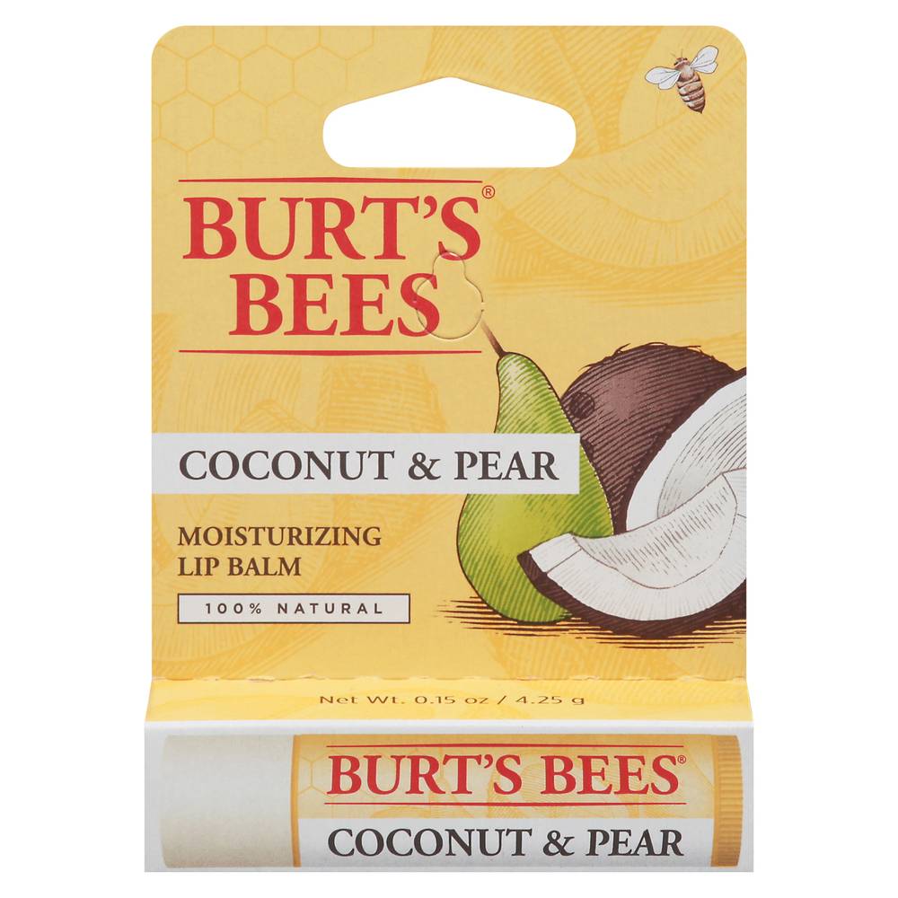 Burt's Bees Coconut & Pear Moisturizing Lip Balm (0.2 oz)