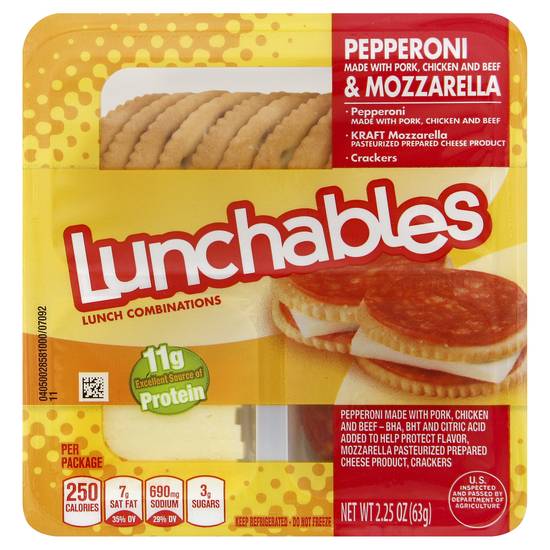 Lunchables Pepperoni & Mozzarella Snack pack