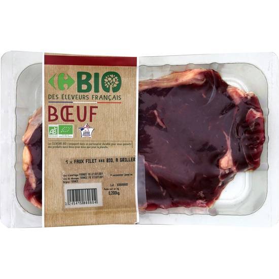 Carrefour Bio - Viande bovine faux filet à griller