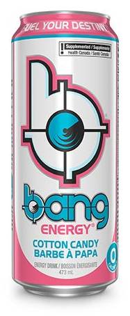 Bang Energy Energy Drink, Cotton Candy (473 ml)