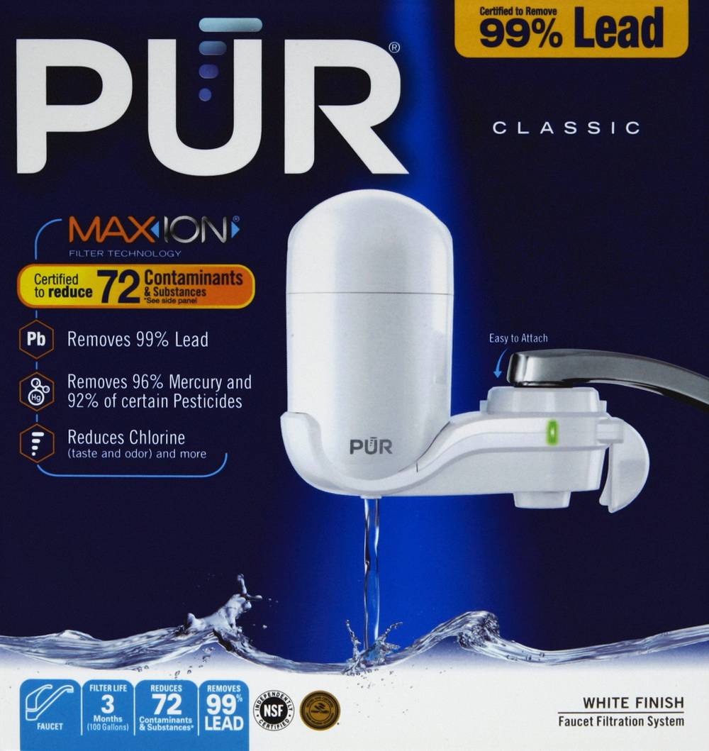 PÜR White Faucet Water Filter