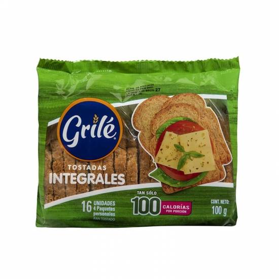 GRILE TOSTADAS INTEGRALES 100 GR