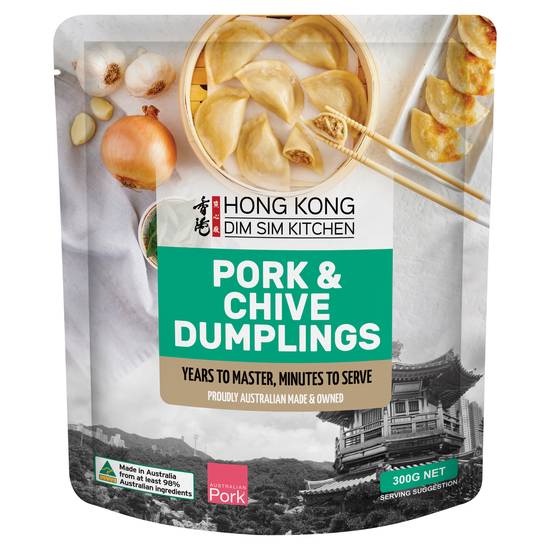 Hong Kong Dim Sim Pork and Chive Dumplings 300g