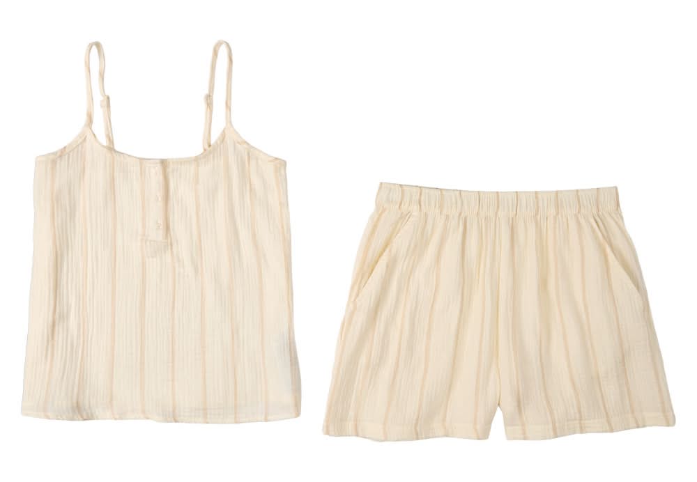 SERRA White Striped Pajamas - XL