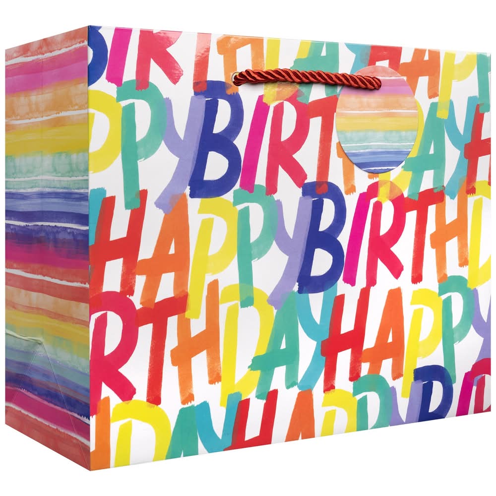 Jillson Roberts Tote-Rainbow Birthday Med