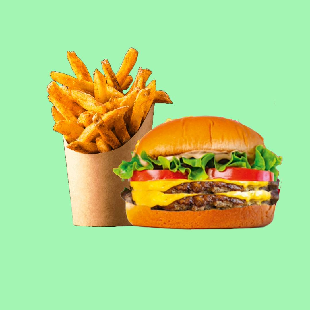 Double Shake Burger 🍔🍟