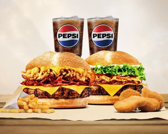 安格斯牛肉堡雙人滿足餐 Angus Buger Satisfied Dual Meal