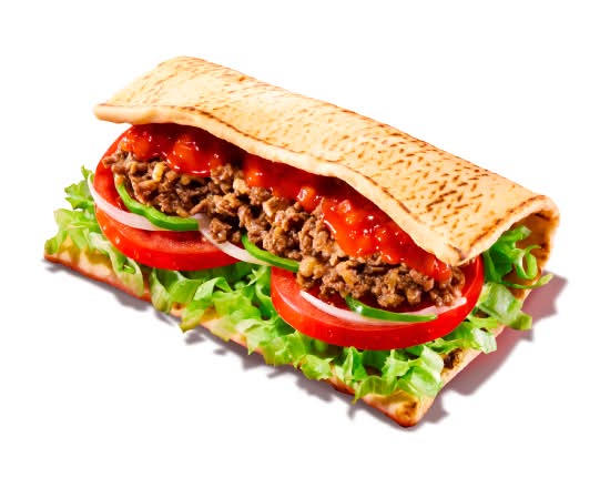 ざく切りサルサタコス (フラットブレッド) Taco Meat & Salsa（Flat Bread）
