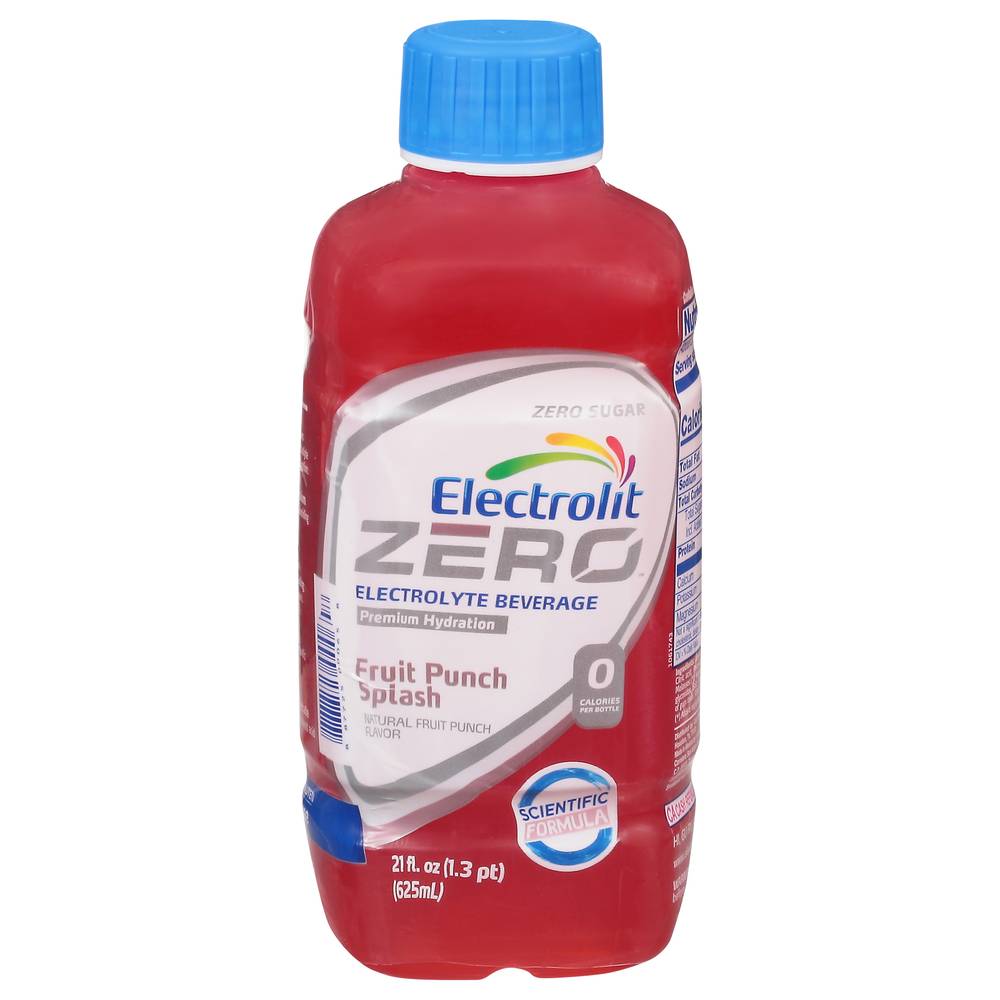 Electrolit Zero Fruit Punch Splash Energy Drink (21 fl oz)