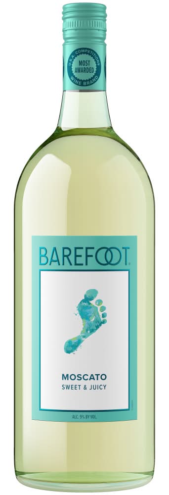 Barefoot Wine Sweet & Juicy Moscato White Wine (1.5 L)